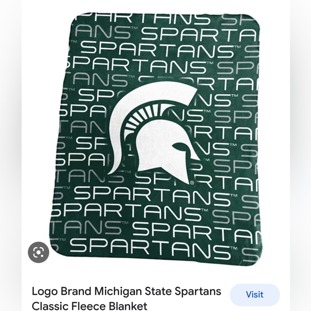 Michigan State blanket barely used